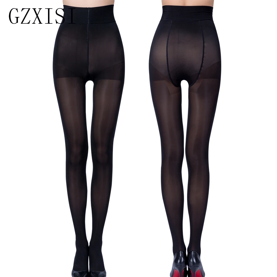 Лучшие продажи черный и кожа плюс размер высокая эластичность женские бесшовные