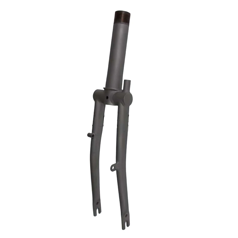Matte Color Fork TWTOPSE 280 г титановая Велосипедная вилка для Brompton Складная велосипедная передняя вилка CNC V C тормоз 1-1/" 74 мм размер легкая часть - Цвет: Matte Color Fork