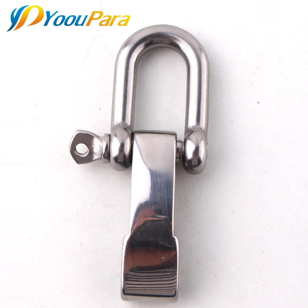 YoouPara Adjustable U Type Buckle Stainless Anchor Shackle Carabiner for Survival Paracord Bracelet Outdoor Climing Rope Buckles | Спорт и