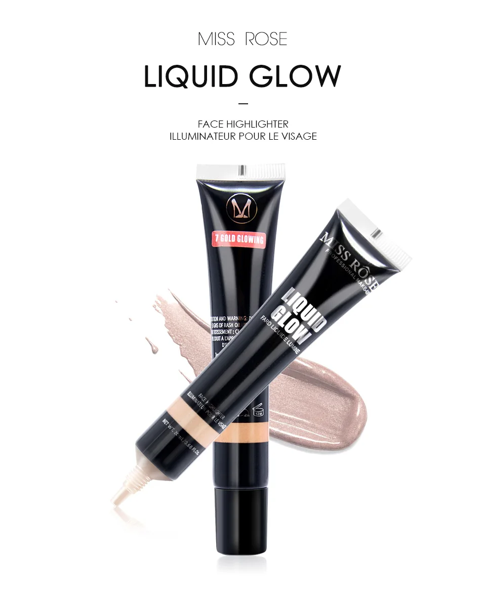Мерцающий жидкий текстовый маркер контурный корректор Бронзовый хайлайтер стойкий профессиональный макияж Iluminador Maquiagem