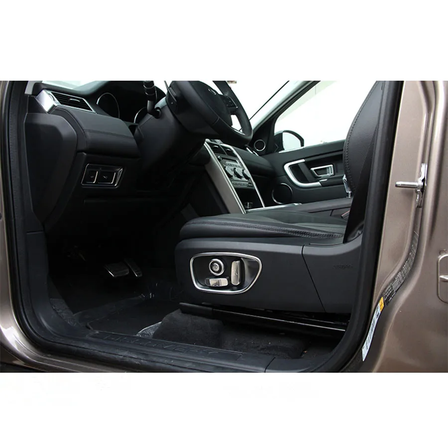 YAQUICKA Car Interior Seat Adjust Button Switch Bezel Decor Frame Trim Sticker Sequins For Land Rover Discovery Sport 2015-16 | Автомобили