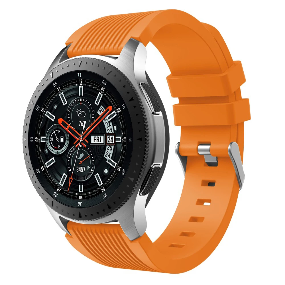 Силиконовый ремешок для часов Samsung galaxy спортивный сменный 46 мм 22 Gear S3