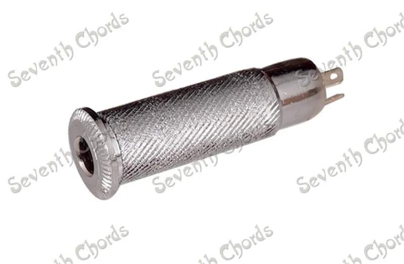 10 шт. хромированный внахлест цилиндр бас гитара разъем вход/выход гитарный 1/4 &quot6