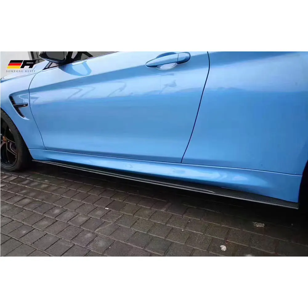 Боковые юбки для M3 M4 из углеродного волокна фартук BMW F80 Sedan F82 F83 Coupe 2012 2017 боковые