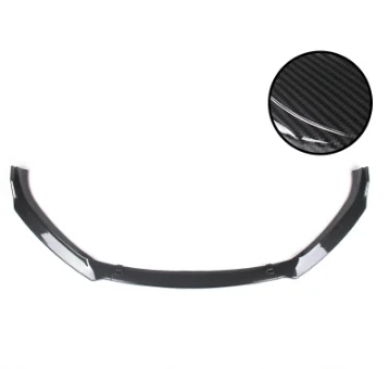 for Mazda 3 Axela sedan sedan appearance ABS black front bumper lip Car Styling - Цвет: Water transfer