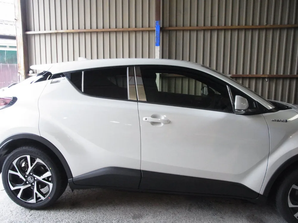 SUS304 оконная стойка из нержавеющей стали Garnish формовочная Накладка для Toyota C-HR CHR