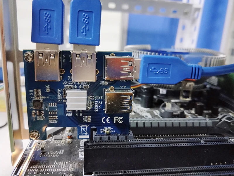 Плата расширения Riser PCI-E PCI Express 1-4 порта USB 3 0 | Компьютеры и офис