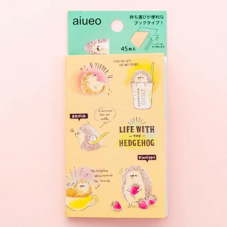 6 1 шт. Kawaii животные Кошка Собака Ежик панда Пингвин бумага Липкие заметки блокнот планировщик наклейки закладки канцелярские подарки - Цвет: 6