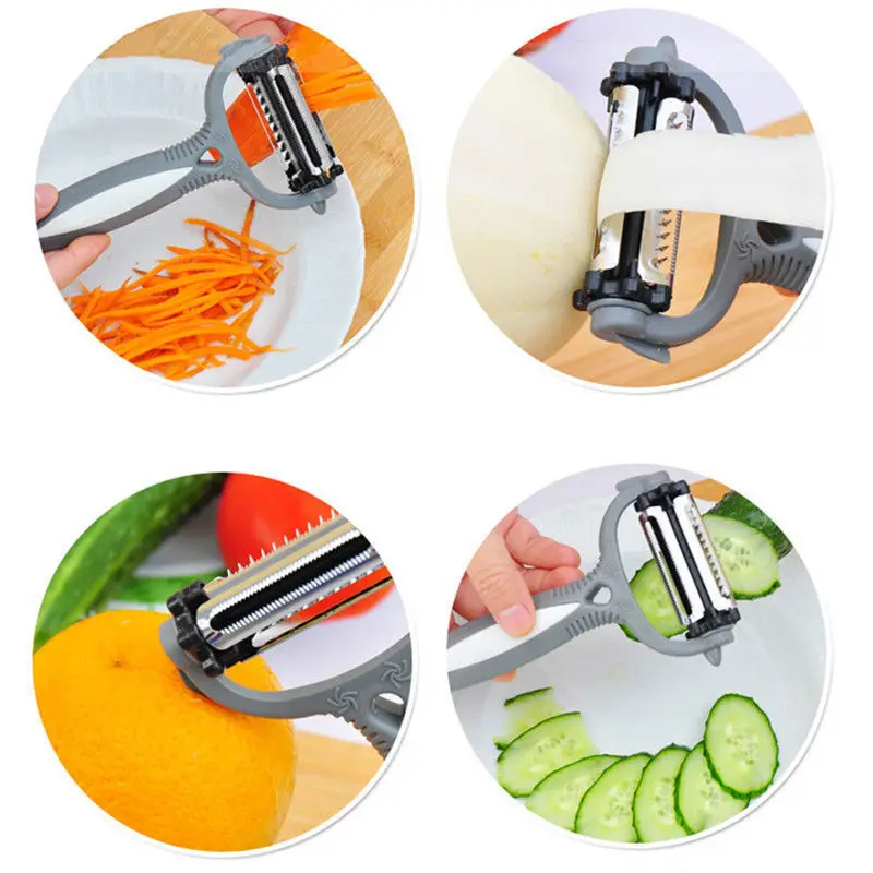 Multifunctional 360 Degree Rotary Slicer Carrot Potato Peeler Vegetable Cutter Fruit Planer Grater Kitchen Gadgets Cooking Tool | Дом и сад