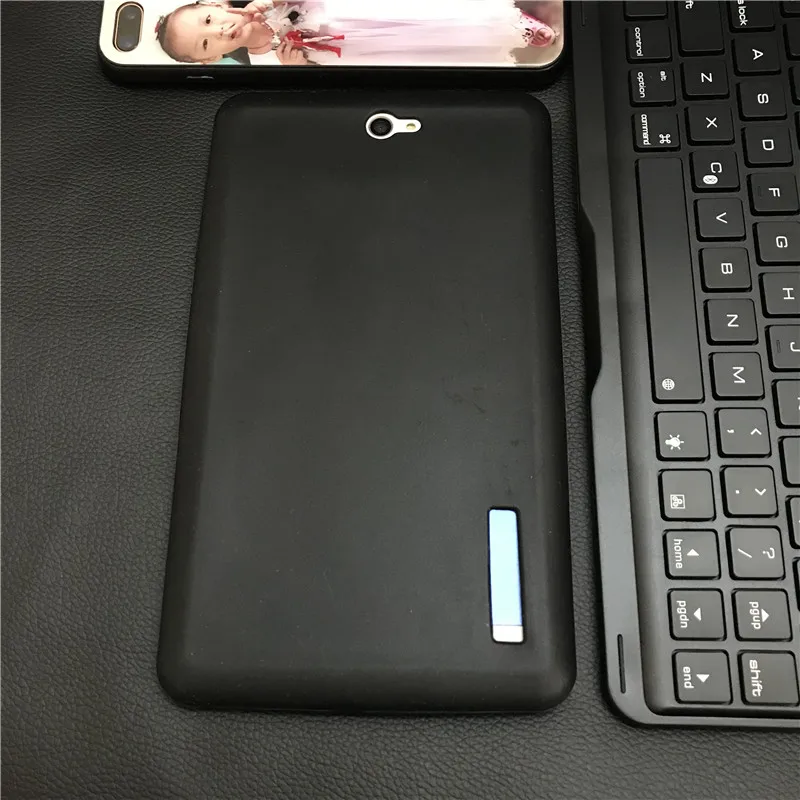 Histers мягкий защитный корпус для Dexp Ursus S370 3g 7-дюймовый планшетный полиуретан) и силикона с откидной крышкой чехол - Цвет: Черный