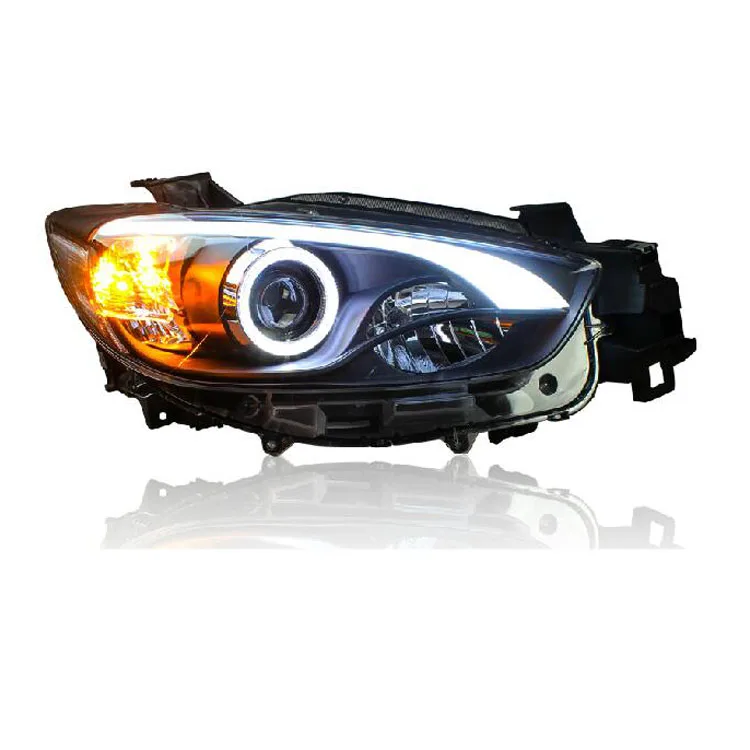 Новый светодиодный прожектор Eagle Eyes DRL Bi xenon для Mazda CX 5 2013 2015|headlights for|lens headlighteagle eye led