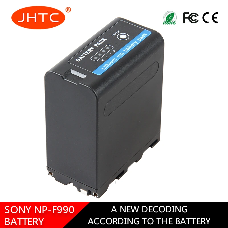 JHTC 8800 мА/ч NP F990 Камера Батарея для Sony видеокамера HXR MC1500C NEX EA50 DSR PD198P HVR Z7C NX3 5 и LED