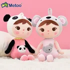 Кукла Metoo kawaii мягкие плюшевые животные Мультяшные детские игрушки для девочек детский подарок на день рождения Рождество кеппель панда малыш 45 см