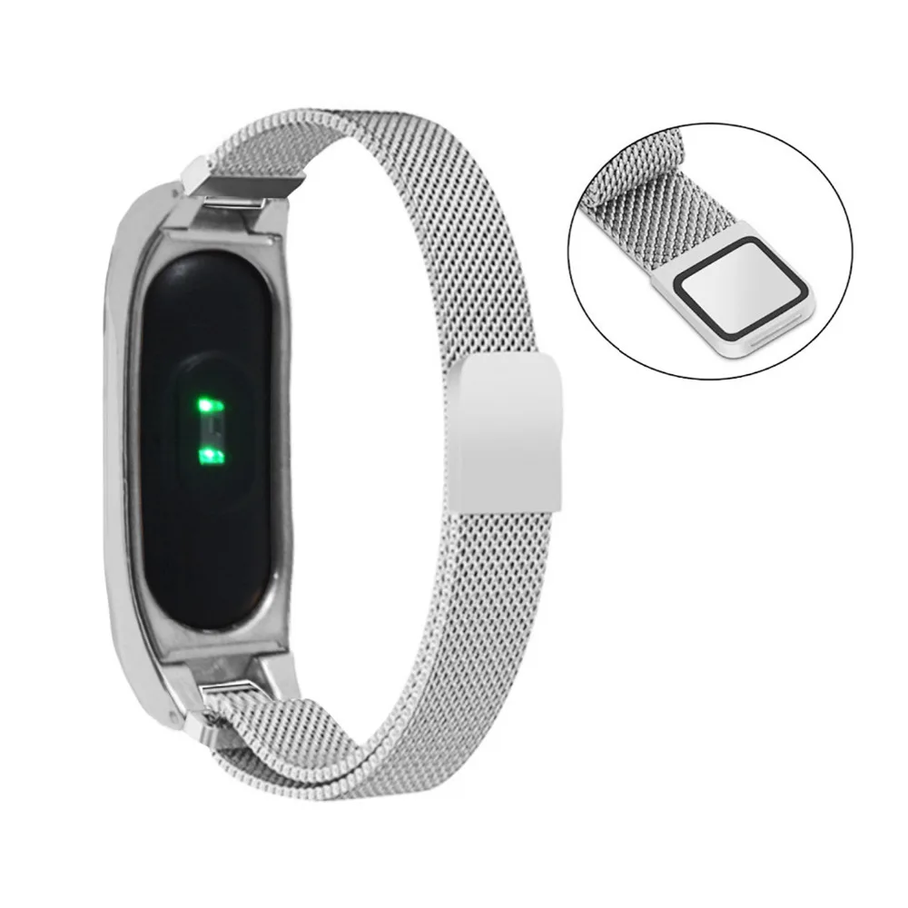 Mi lanese Смарт Браслет для xiaomi mi band 2 нержавеющая сталь замена запястье ремешок