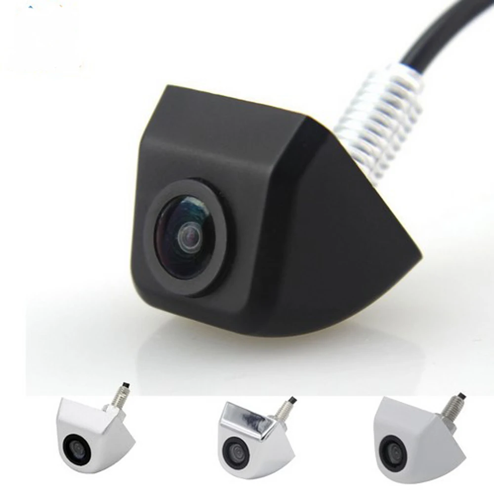 Бесплатная доставка Универсальная задняя камера заднего вида автомобиля HD CCD Черный металлический корпус водонепроницаемая парковка ночного видения Акция на.