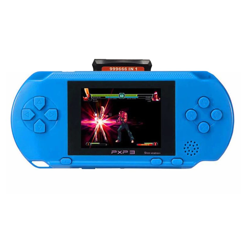 Портативный игровой плеер 16 бит PXP3 игровая консоль с 2 шт картой встроенный 150