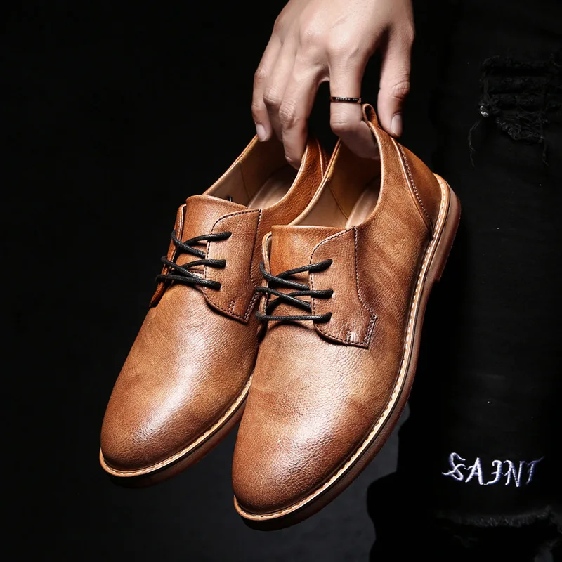 BACKCAMEL/мужская кожаная обувь Всесезонная Повседневная мужская деловая в