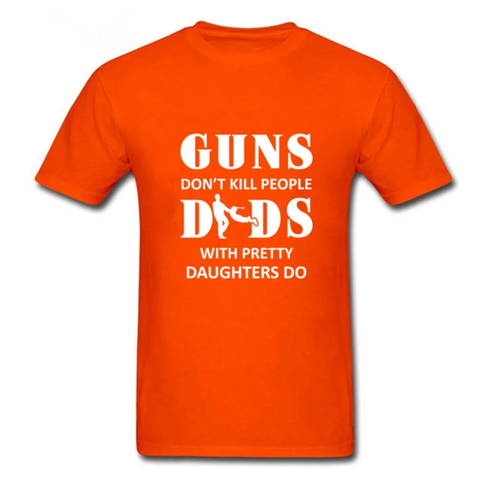 Мужская футболка с надписью Guns Don't Kill People Dads Do индивидуальная мужская хлопковая