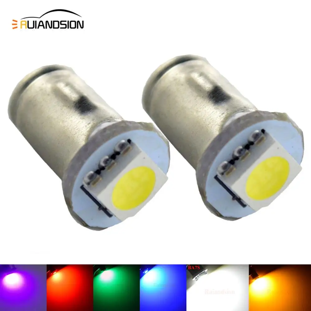 2X BA7S инструмент светодиодный светильник 5050 1 SMD 6 в 12 В постоянного тока авто