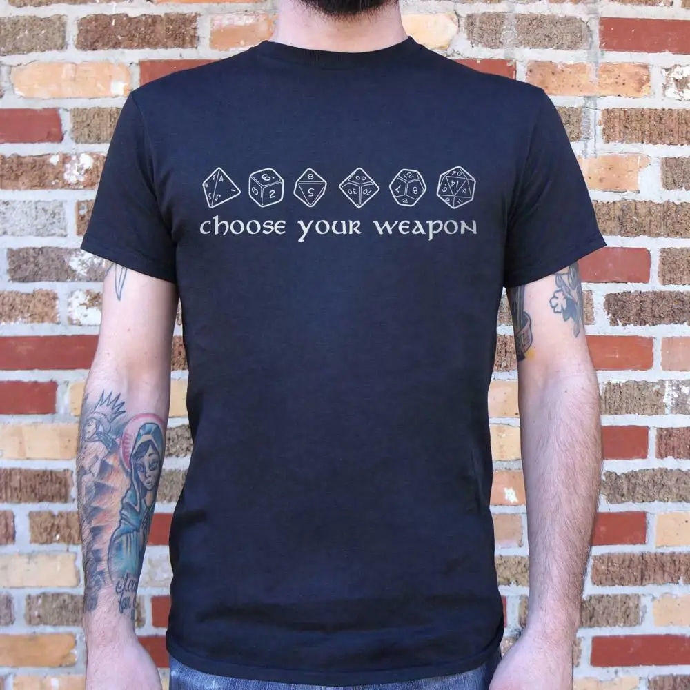 

Funny Design Choose Your Weapon T-Shirt (Mens) streetwear