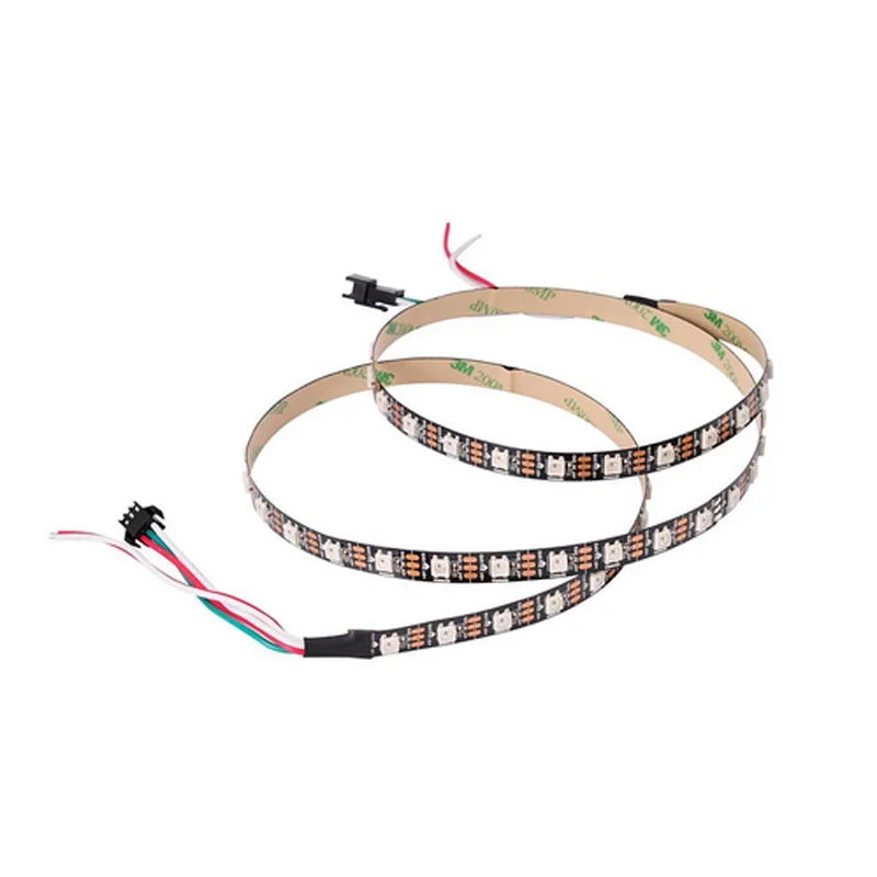 

WS2812b DIY 5V 74led/M 96LED/M 144leds/m Full Color LED Pixel Strip Built-in Chip 5050 Dream Color RGB LED Diode Ribbon lamp