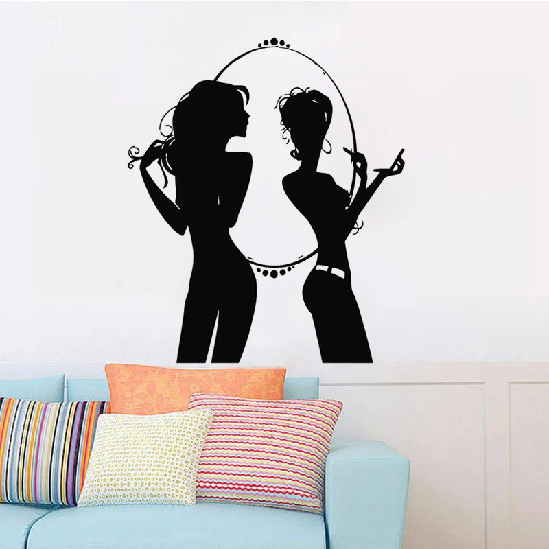 

Creative Hairdresser Nail Beauty Salon Barbershop DIY Wallpaper Removable Vinyl Home Decor Art Wall Stickers JG1305
