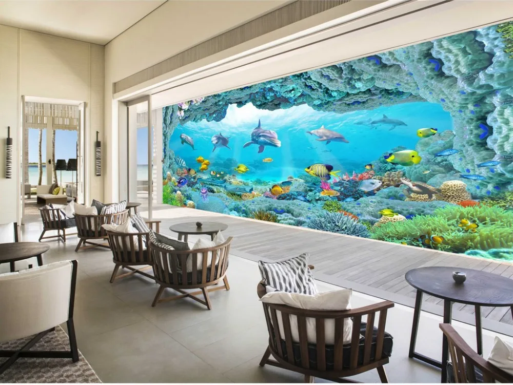 Водостойкие самоклеящиеся настенные Стикеры фон для телевизора Настенная