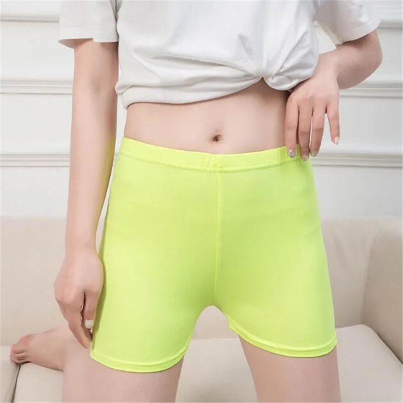 

VISNXGI Women Shorts Summer Sports Ladies Breathable Elastic Waist Short Candy Colors Casual Fitness Workout Skinny 2019 Short