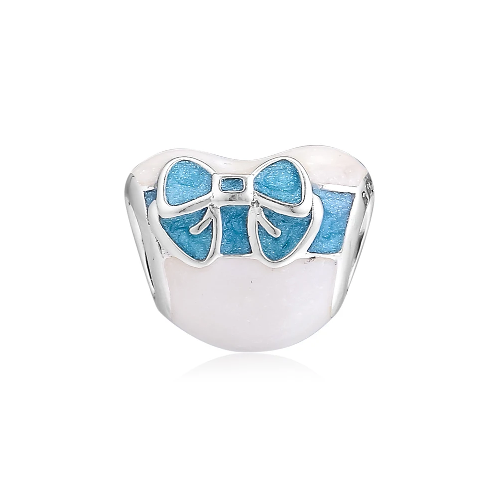 DIY Подходит для Пандора амулеты Браслеты белый день Любовь бусины 100% 925 пробы