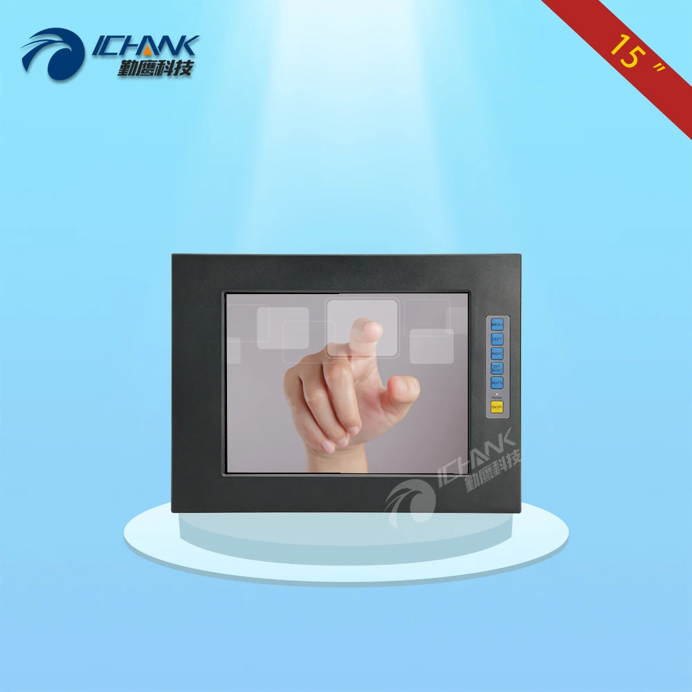 Q150TC-BUV/1" 1024x768 VGA HD металлический корпус Встроенный Открытый каркас промышленный авиационный power On Boot сенсорный ЖК-экран дисплей монитор