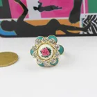 Модные цветочные кольца для женщин ювелирные изделия шармы TK-3.79