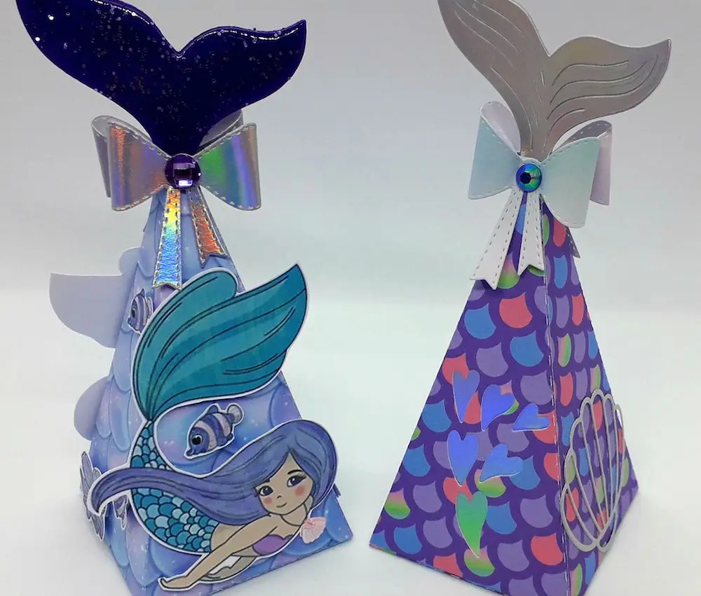 Высечки металла резки хвост русалки Treat Box Alinacraft Скрапбукинг альбом Papercraft ручной