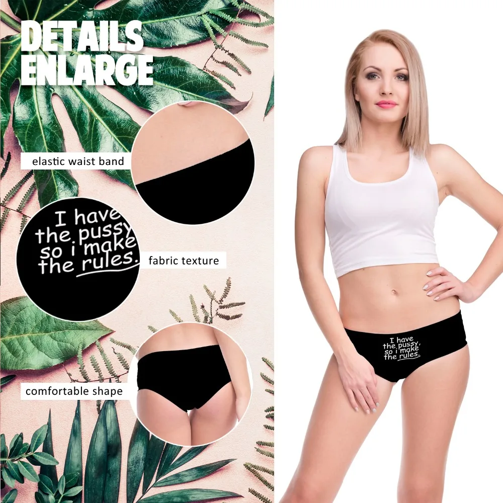 LEIMOLIS RULES черные с буквенным принтом забавные сексуальные женские kawaii милое