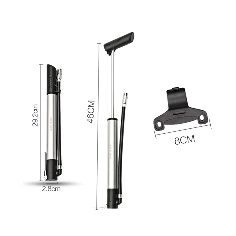 GUB P002/P003 Aluminum Mountain Bicycle Road Bike MTB Pump High Pressure Portable Mini Single/Double Air Cylinder Pump