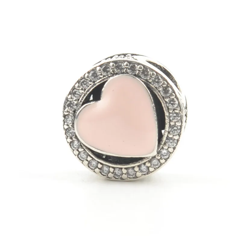 2018 Summer Authentic 925 Sterling Silver European Heart Shape Charm Beads Fit Pandora Bracelet Original Jewelry | Украшения и