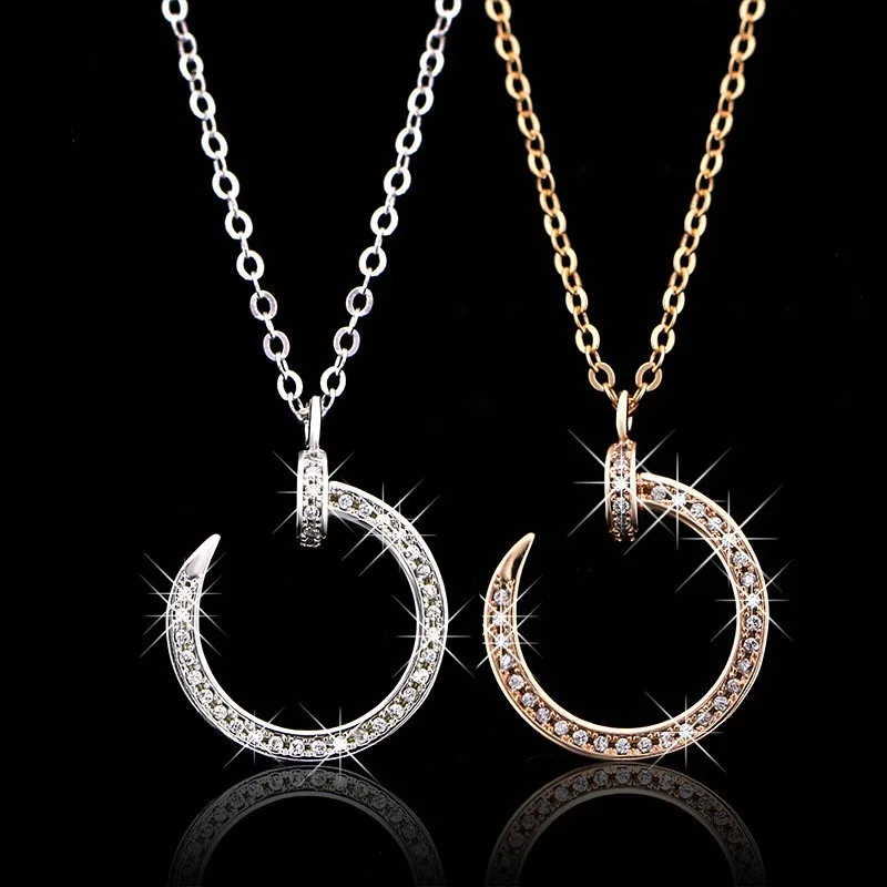 

2017 Колье Набор сверло серебро 925 пробы Seiko короткая цепочка с зажимом & AAA Улучшенная циркониевая дрель Женские Подвески ювелирные изделия