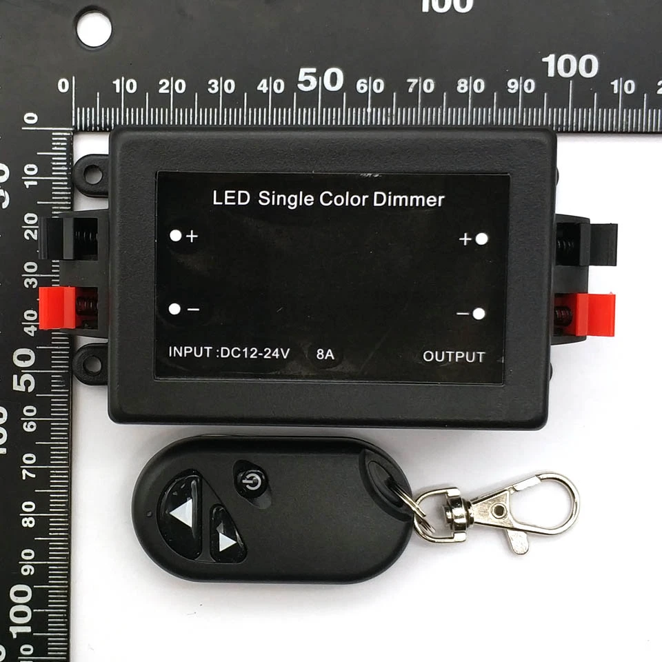 Светодиодный Одноцветный диммер постоянного тока 12 24 В 8 А С радиочастотным