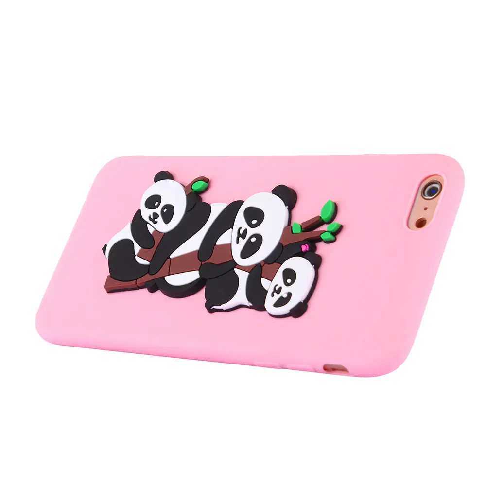 Чехол для Apple iPhone 6 plus 5 дюймов Coque Милая панда Мягкий силиконовый чехол S 6splus