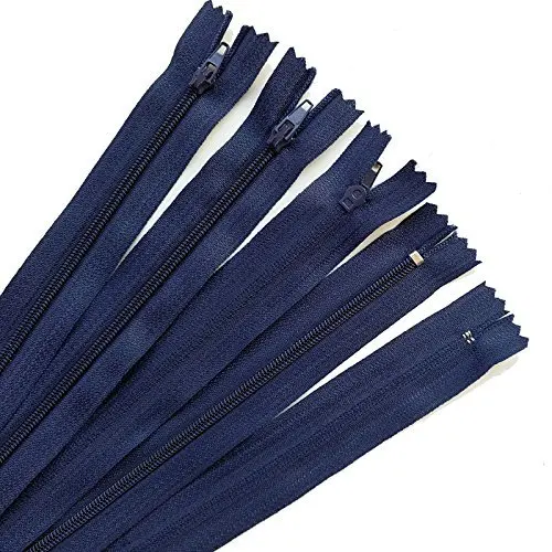 10pcs Navy color 3# 15/20/25/30/35/40CM Closed Nylon Coil Zippers Tailor Sewing Craft 330