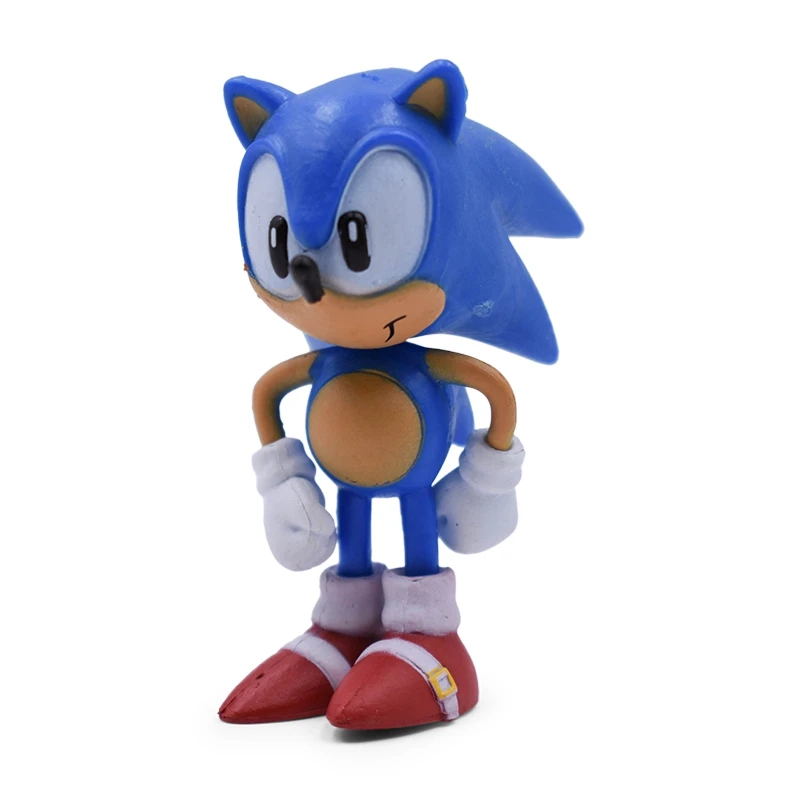 Sonic зубная щётка плюшевая кукла аниме фигурка игрушки коробки упакованы 6 шт./компл. 2st поколения бум Редкие PVC Моделя с хорошим спросом игрушка для детей герои подарок