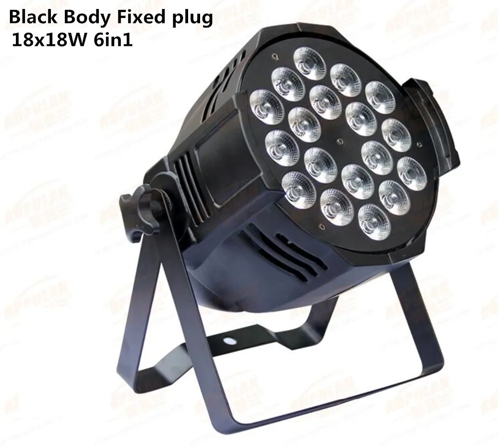 Темно-серый Светодиодный DJ Par 6в1 RGBWA UV 18X18 W светодиодный Par lata de Grado непроницаемый IP20 Aluminio Negro vivienda 90 V-240 V - Цвет: Темно-серый