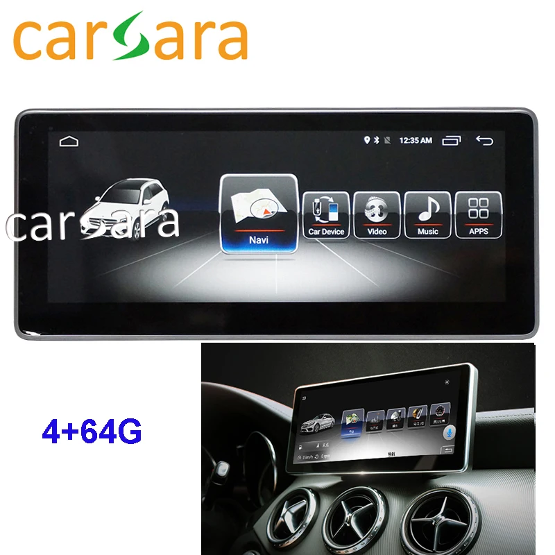4 ГБ ОЗУ 64 Гб ПЗУ 10,2" Android сенсорный экран монитор для Mercedes W176 CLA 45 200 250 аудио автомобиля GLA CLA A G класс 2013 до