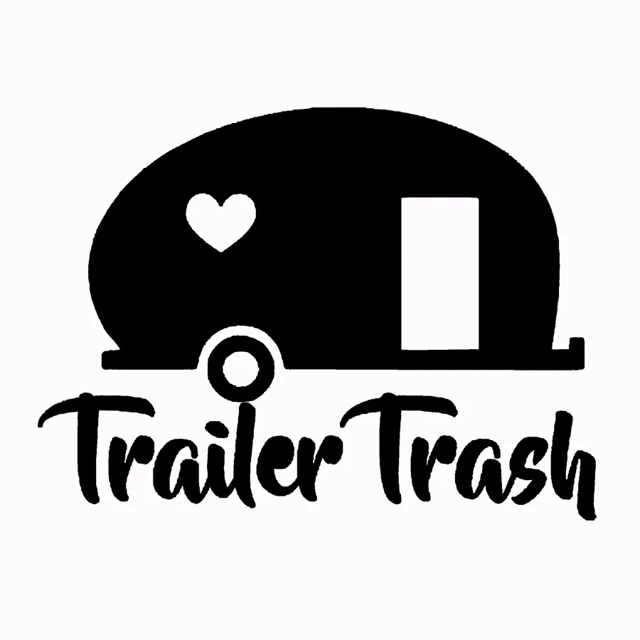 Автомобильный Стайлинг Забавный прицеп мусор Автомобильная виниловая наклейка