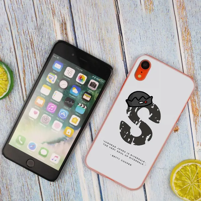 Чехол для телефона Binful Riverdale South Side Serpents с прозрачной жесткой оболочкой для iPhone X XS Max XR 8 7 6 6s Plus 5 SE 5C 4 4S.