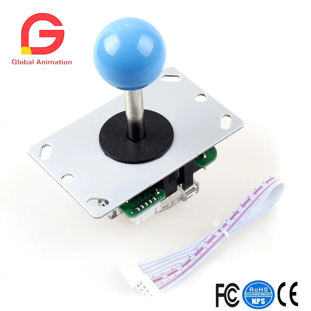 Набор аксессуаров для аркадной игры DIY ПК и Raspberry Pi 5Pin джойстик + Позолоченный