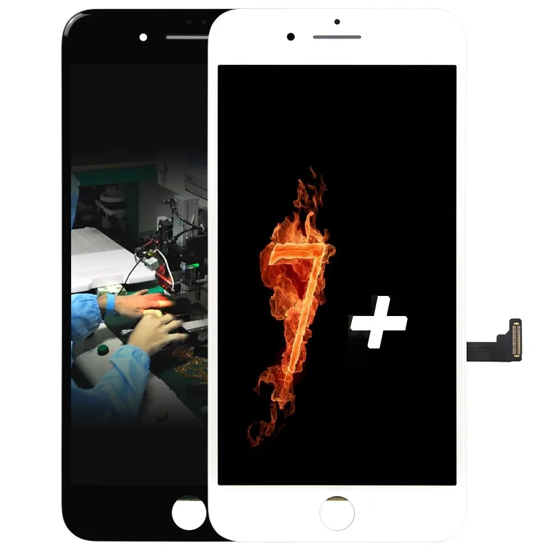 100% Тестирование AAA Замена Дисплей Для iPhone 7 Плюс ЖК ДИСПЛЕЙ с Агрегатом