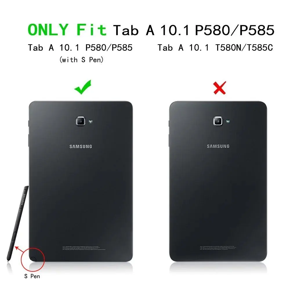 CucKooDo ультратонкий умный чехол для планшета Samsung Galaxy Tab A 10 1 с S pen P580 / 585 | Компьютеры