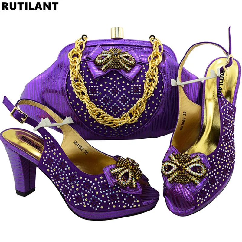 Новое поступление Итальянская обувь с подходящими сумками высококачественные