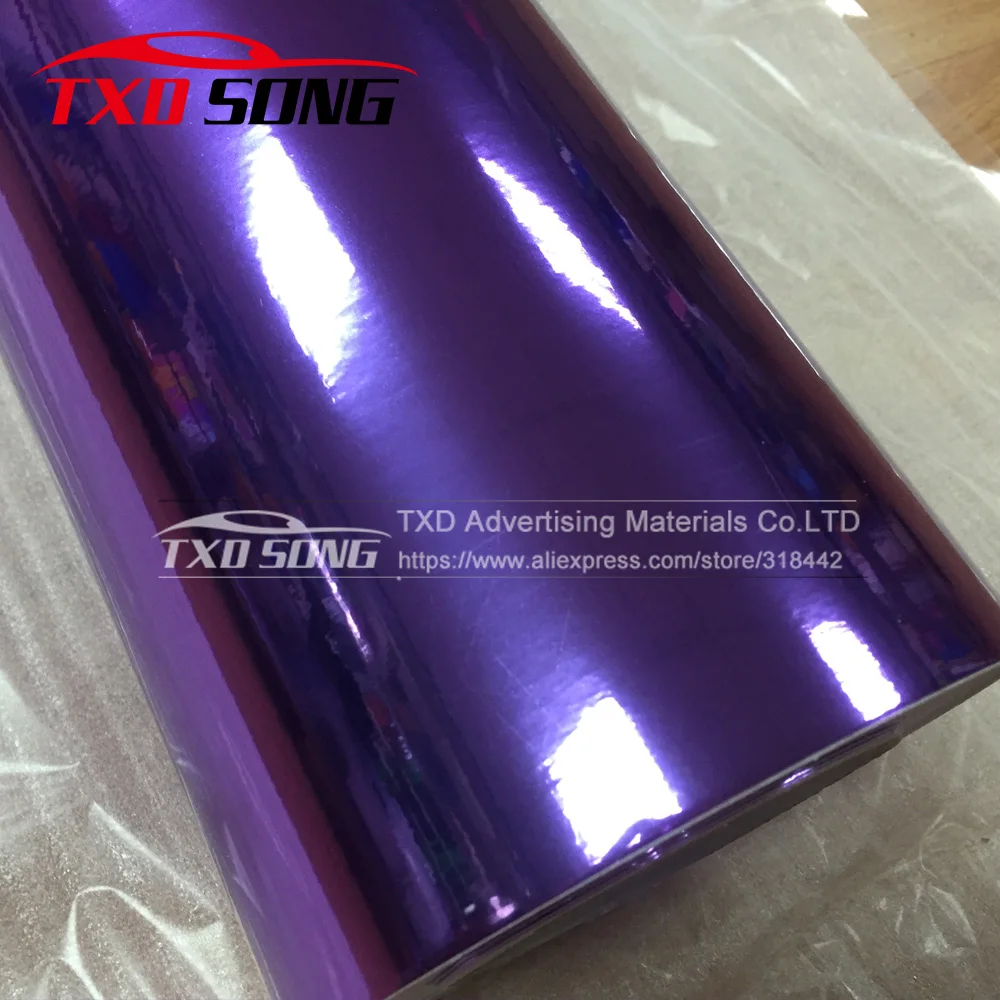 Высококачественная зеркальная виниловая наклейка цвета розового Красного