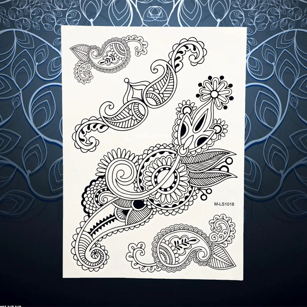 1 шт. черная чернильная Водонепроницаемая татуировочная втулка кружевное сердце